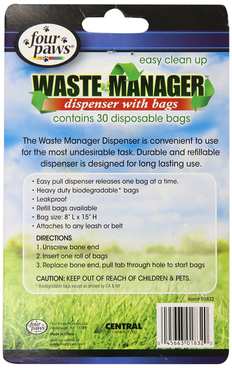 [Australia] - Four Paws Waste Manager Bone Shaped Bag Dispenser 