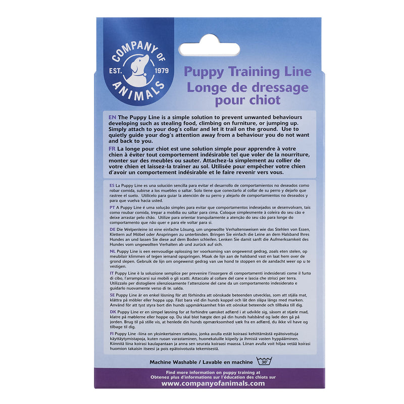 The Company of Animals Puppy Training Line, Use for Toilet Training, Jumping Up, Running Off, Place Avoidance, Chewing. Lightweight Indoor House Lead - PawsPlanet Australia