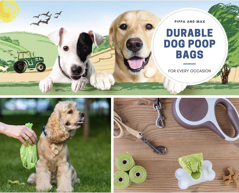 Pippa & Max Recyclable Dog Poo Bags (450) - Extra Strong Dog Walking Poop Bags - PawsPlanet Australia