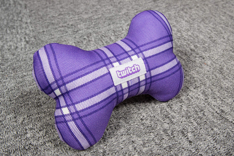 Twitch Dog Bone Chewtoy - Purple - PawsPlanet Australia