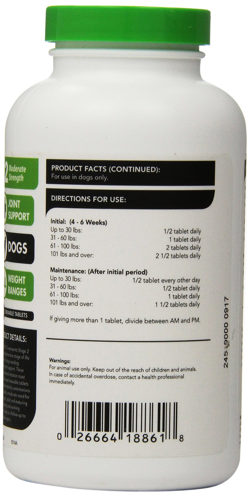 VetriScience Glycoflex 2 Hip and Joint Supplement for Working and Active Dog Breeds, Chicken, 120 Chews - Joint and Mobility Support for Competitive and Maturing Dogs - PawsPlanet Australia