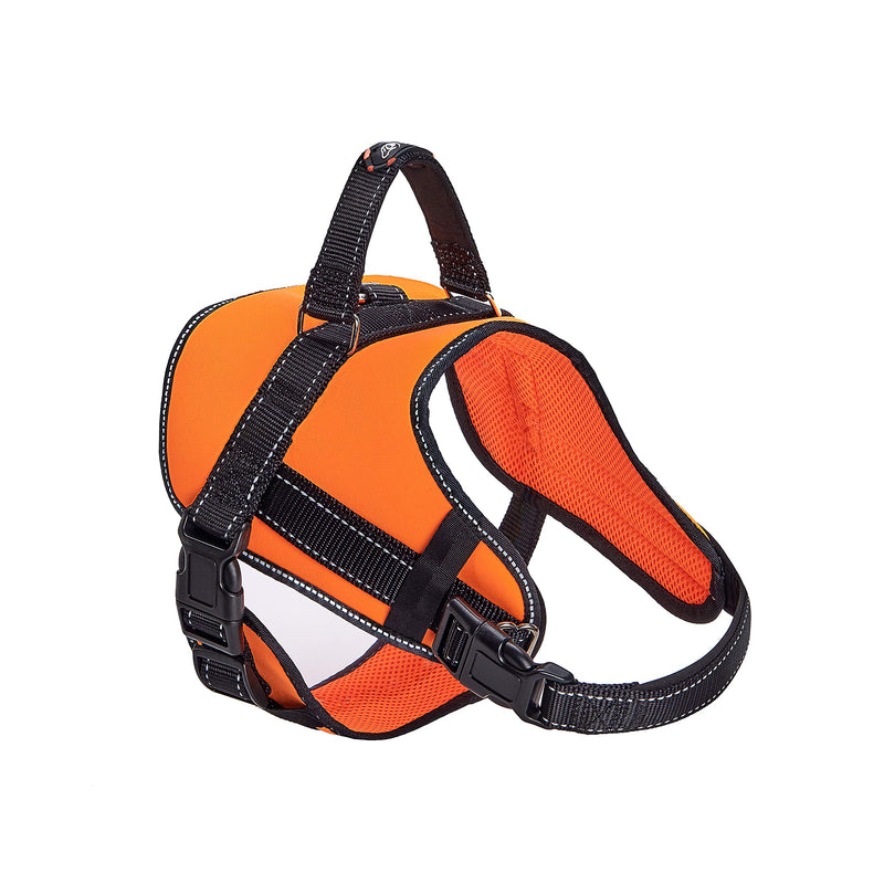 Adjustable Dog Harness Medium Cushioning Outdoor Vest with Easy Control Handle Hook, Reflective Straps No Pulling Tugging or Choking for Small Large Dogs Black - PawsPlanet Australia