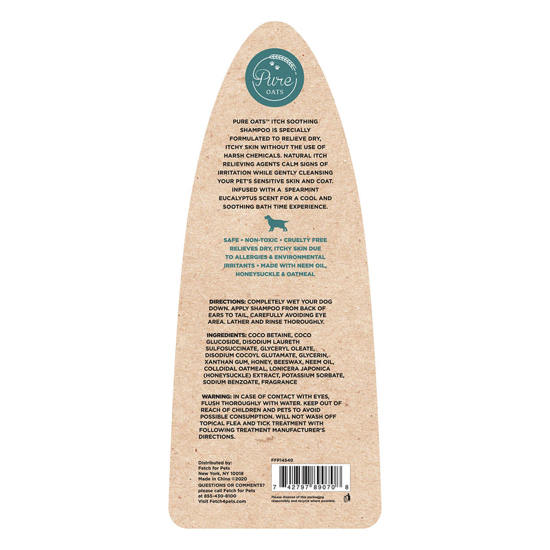 Pure Oats Natural Itch Soothing Shampoo for Dogs, 473 ml, white - PawsPlanet Australia