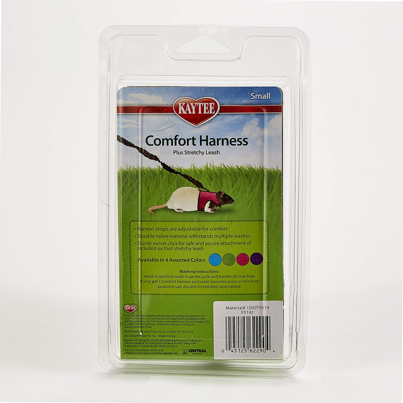Kaytee Comfort Harness & Stretchy Leash, Colors Vary Small Standard Packaging - PawsPlanet Australia