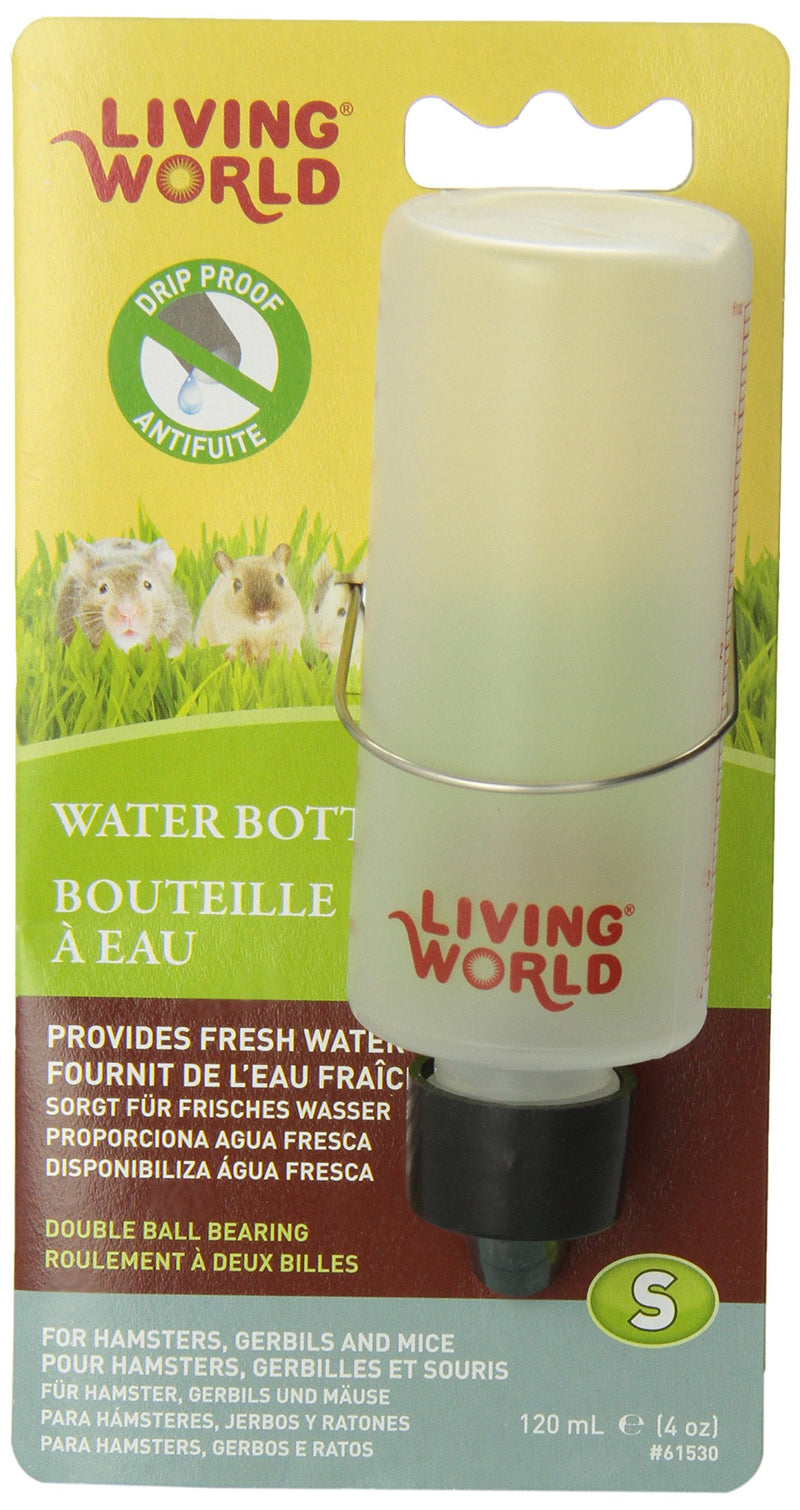 [Australia] - Living World Plastic Leakproof Animal Bottle with Stainless Steel Spout, Small 