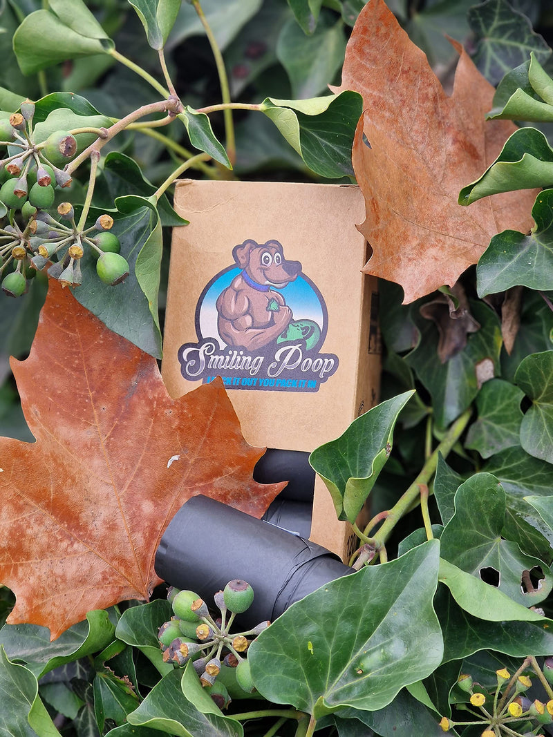 Biodegradable dog poop bags - Eco-friendly and smiling: Smiling Poop - PawsPlanet Australia