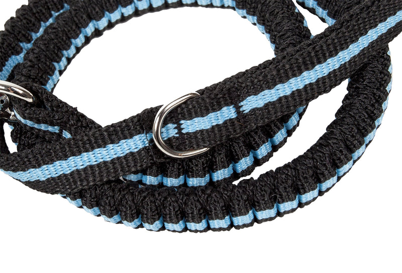 [Australia] - Pet Life Retract-A-Wag Shock Absorption Stitched Durable Dog Leash Blue One Size 