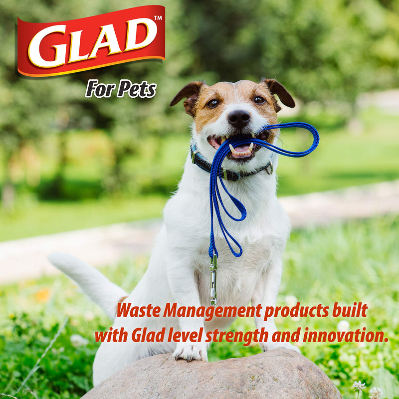 [Australia] - Glad for Pets Extra Large Dog Waste Bags and Poop Bags for Dogs Dispenser | Scented and Unscented Poop Bag Refills and Snap on Clip Dispenser For Leash 45 Bags Bags + Dispenser 