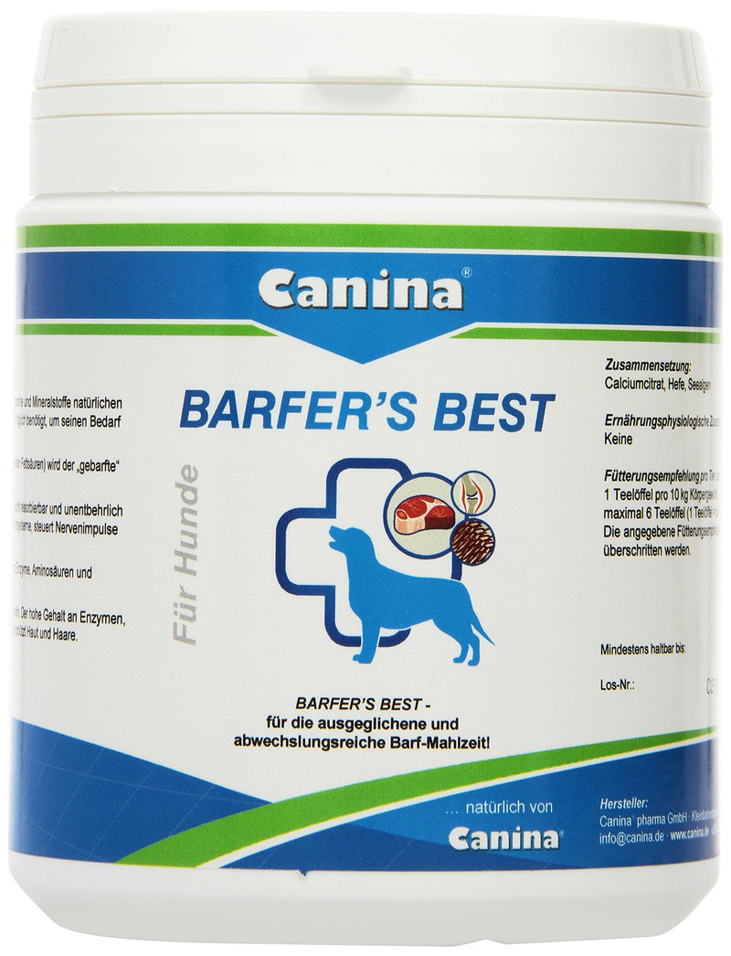 Canina Barfer's Best, pack of 1 (1 x 0.5 kg), light brown, 12809 9 neutral 500 g (pack of 1) - PawsPlanet Australia