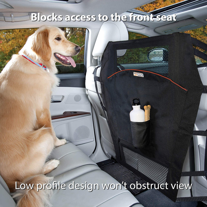 [Australia] - Kurgo Back Seat Dog Barrier for Cars & Suv | Automotive Pet Barrier | Backseat Barrier for Dogs | Reduce Distractions while Driving | Mesh Opening | Easy Installation | Storage Pockets | Universal Fit 