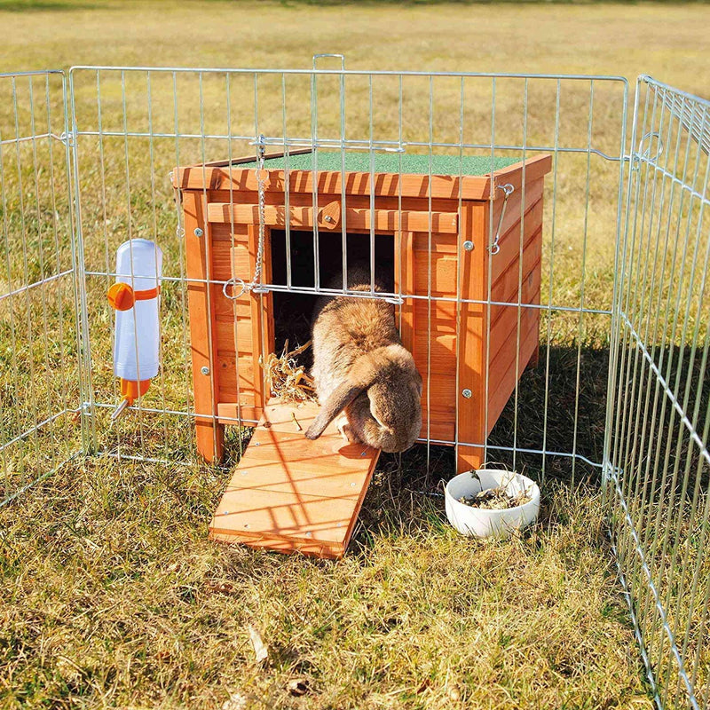 BUNNY BUSINESS Cat/Puppy/Rabbit/Guinea Pig Wooden Hide House, 51 x 44 x 42cm, Natural - PawsPlanet Australia