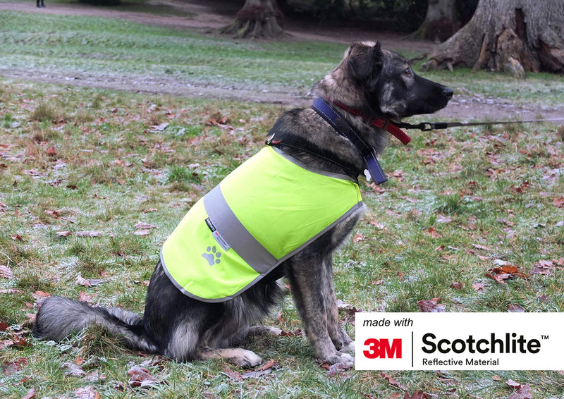 Salzmann Reflective Dog Jacket made with 3M Scotchlite, High Visibility Coat for All-Sized Dogs with straps, Size XS, 2 per pack - PawsPlanet Australia