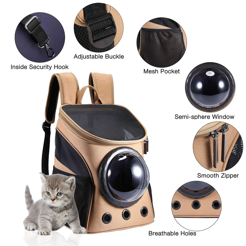 Dog Cat Bubble Innovative Backpack for Cats Dogs Pet Convenient Carrier Breathable for Travel Airline Approved - PawsPlanet Australia