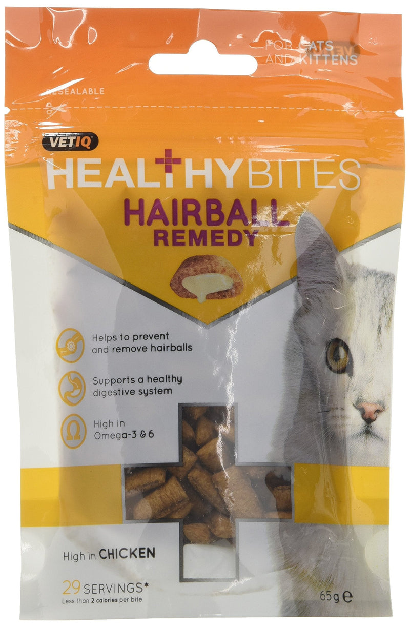 VetIQ Healthy Bites Urinary Care For Cats & Kittens 65g - Pack of 8 & Healthy Bites Hairball Remedy For Cats and Kittens 65g - Pack of 8 - PawsPlanet Australia