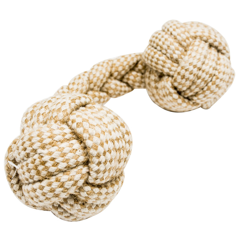 [Australia] - Franklin Pet Supply Natural Non-Toxic Rope Dog Toys – Hemp – Play Fetch – Tug of War – Dog Teething – Puppy Chew – 4 Pack 