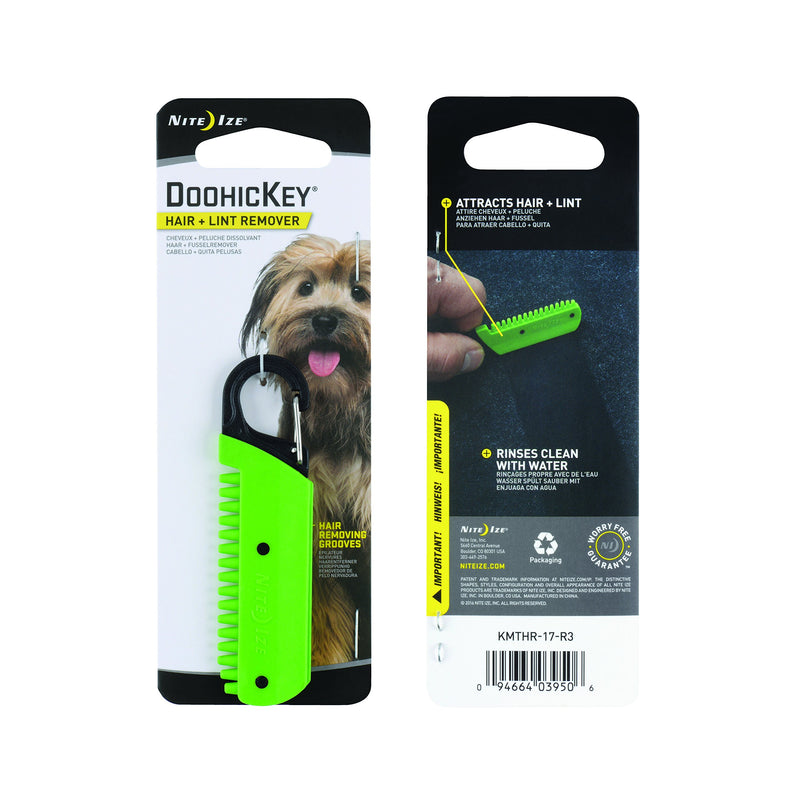 Nite Ize Doohickey Hair And Lint Remover - Green, N/A - PawsPlanet Australia