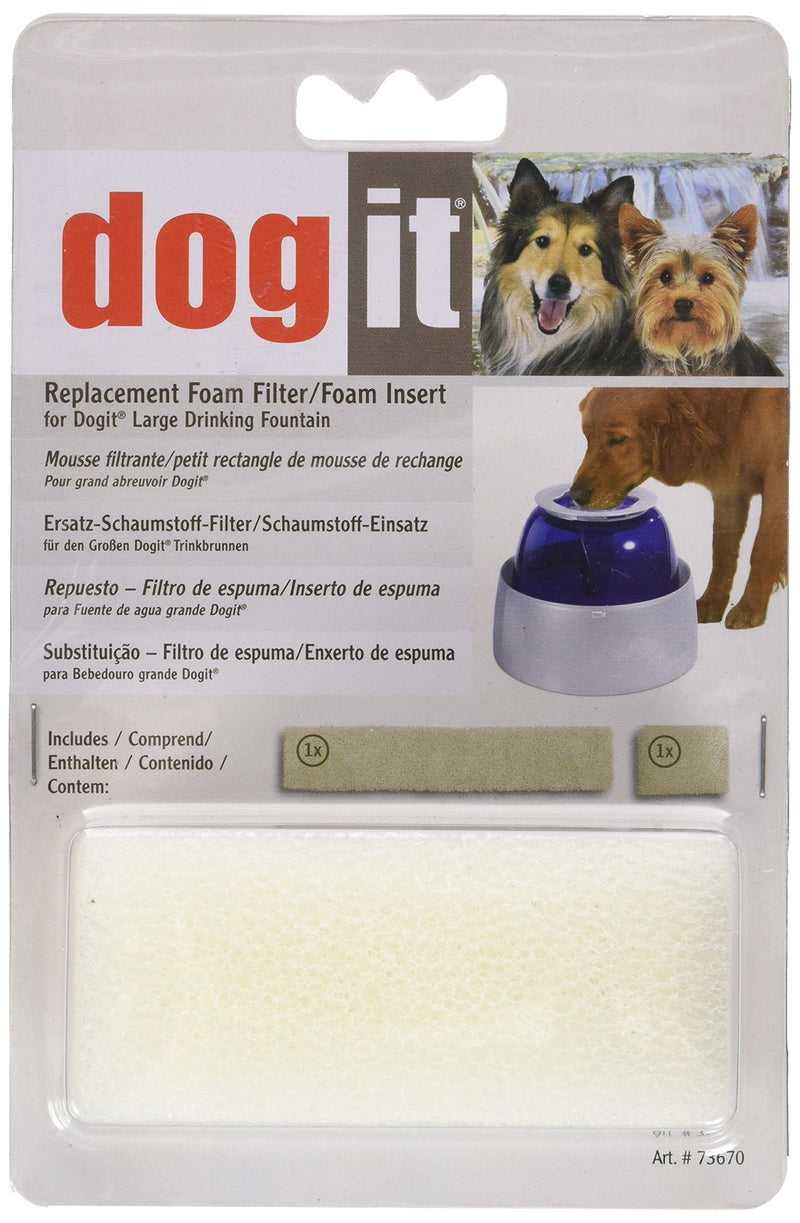Dogit Replacement Foam Insert for Fresh & Clear Drinking Water Fountain for Large Dogs, 2-Pack - PawsPlanet Australia