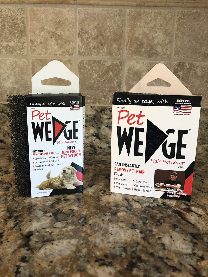 Pet Wedge Hair Remover- Finally an Edge Get 1 Pet Wedge & 1 Mini-Pocket Pet Wedge - PawsPlanet Australia