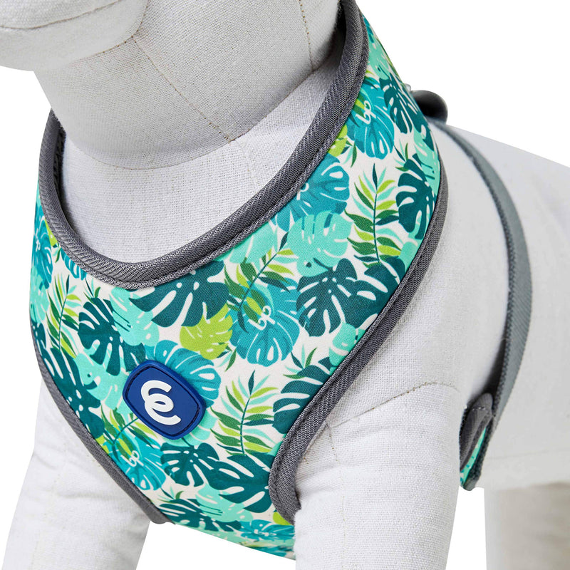 Blueberry Pet 10+ Patterns Soft & Comfy Spring Scent Inspired Floral/Camo Print Dog Harness Vests, Harness Dresses Harness Vest - (13" - 16") Chest Girth Bahamas Vacation - PawsPlanet Australia