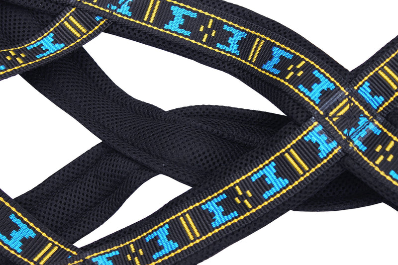 [Australia] - Weight Pulling Sledding Dog Harness X-Back Style Black Small, 18" Neck Circumference 