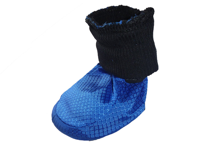 [Australia] - LONSUNEER Paw Protector Dog Boots Soft Sole Nonslip Safe Reflective Set of 4 Large ( L 3.15 x W 2.83 inch ) Blue 