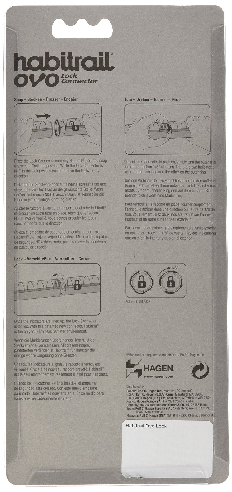 Habitrail OVO Lock Connectors - PawsPlanet Australia
