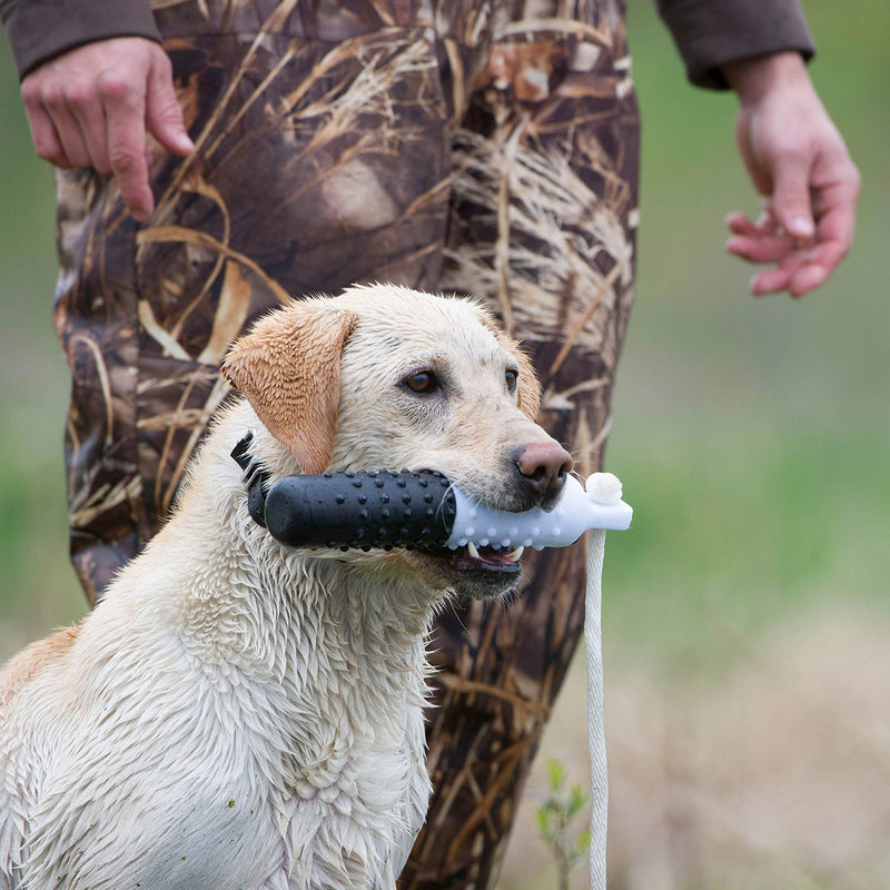 SportDOG Brand Plastic Dummies - Hunting Dog Training Tool - Adjustable Weight and Firmness - Floats Jumbo Black & White - PawsPlanet Australia