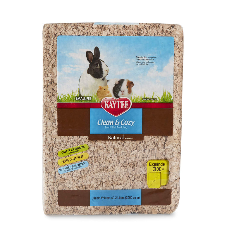 Kaytee Superpet, Clean & Cozy litter for small pets such as mice, gerbils, rodents, hamsters, rabbits, particularly absorbent paper litter, 99.9% dust-free, natural, 49.2LL 14 x W 30 x H 41 cm - PawsPlanet Australia
