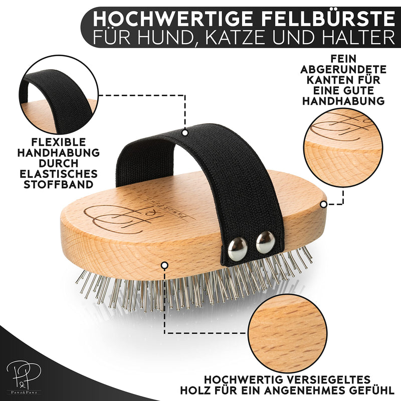 Pawz&Pawz dog brush long hair | Dog hair brush | Premium brush for dogs and cats for gentle grooming Grooming for dogs & cat brush | Dog comb with massage effect | Pet brush - PawsPlanet Australia
