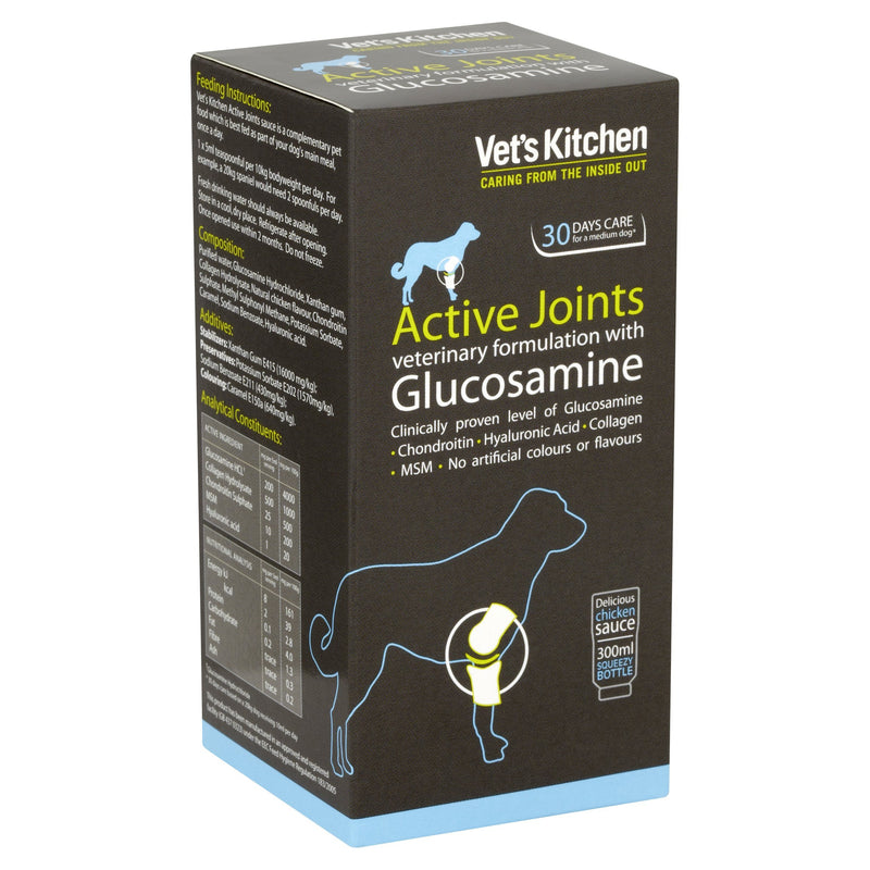 Vet's Kitchen - Healthy Joint Supplement - Gravy with Glucosamine - Advanced Nutrition for your Adult Dog - 300ml, clear Healthy Joints - PawsPlanet Australia