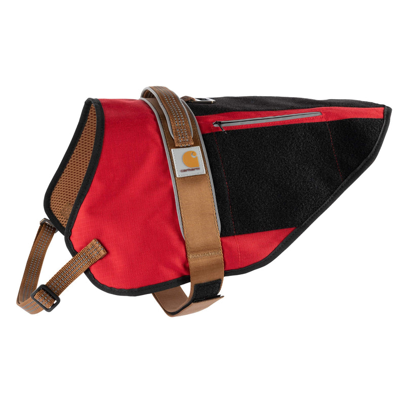 Carhartt Pet Vests, Service Dog Harness, L, High Risk Red/Carhartt Brown High Risk Red/Carhartt Brown - PawsPlanet Australia