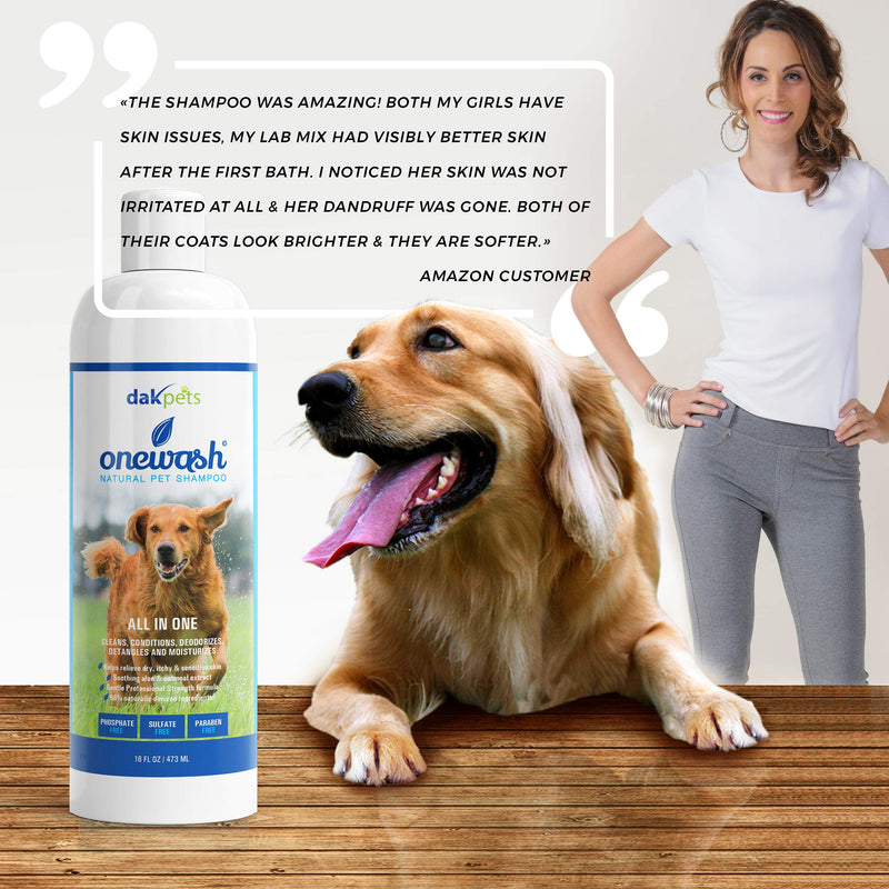 [Australia] - Natural Oatmeal Dog-Shampoo & Conditioner Wash | Veterinary Grade Formula Wash for Dogs Cats & Small animals | Helps Hot Spots | Aloe for Allergies & Sensitive Skin | Relieve Dry, Itchy Skin 