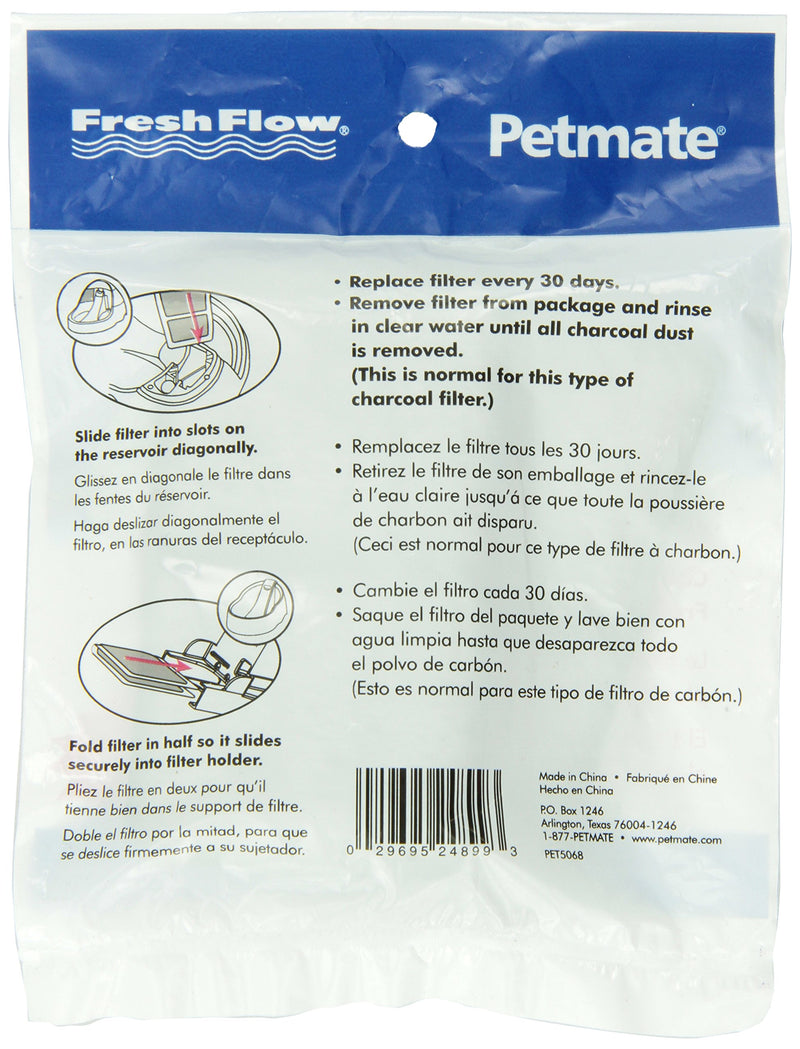 Pet Mate New Fresh Flow Replacement Filters, 50 oz 1.41 kg (Pack of 2) - PawsPlanet Australia