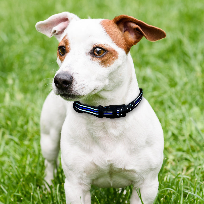 [Australia] - Dog Collar - Thin Blue Line (2 Styles Available) Small Stars & Stripes 