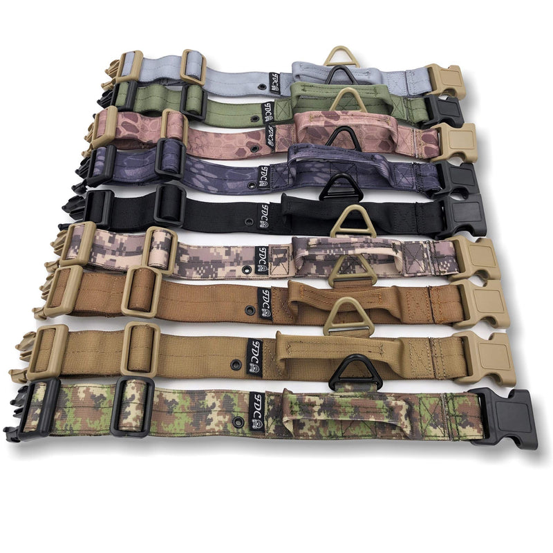 [Australia] - FDC Heavy Duty Dog Tactical Collar with Handle 1.5in Width Training Military Army TAG Hole Medium Large M, L, XL, XXL XXL: Neck 20" - 24" Kryptek Nomad 