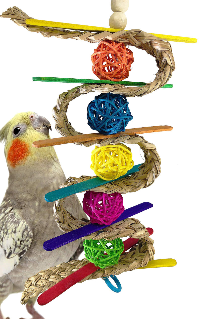 [Australia] - Bonka Bird Toys 00156 Chewballishous Bird Toy Parrot cage Toys Cages Natural Cockatiels parrotlets Quality Product Hand Made in The USA 