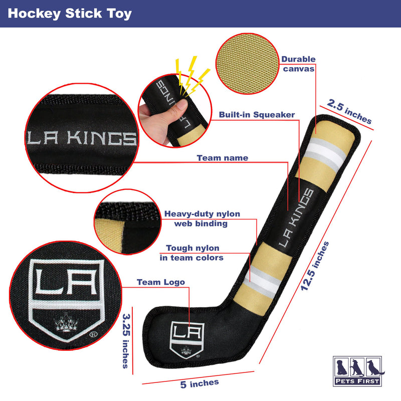 [Australia] - Pets First Los Angeles Kings Hockey Stick Toy for Dogs 16 inches long 
