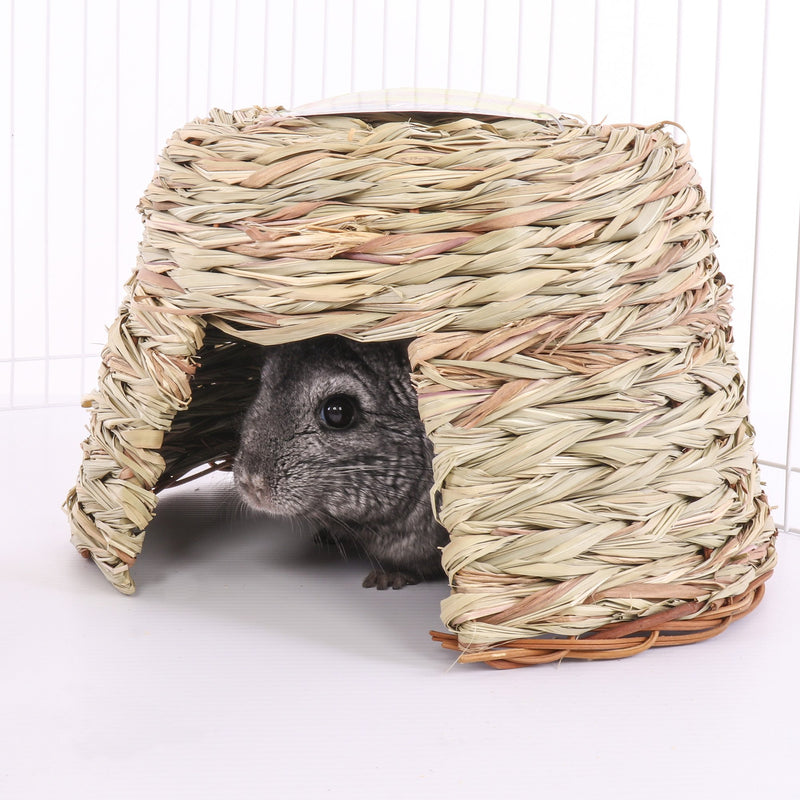 Ware Manufacturing Natural Willow and Grass Pet Hut for Small Pets, Large - PawsPlanet Australia