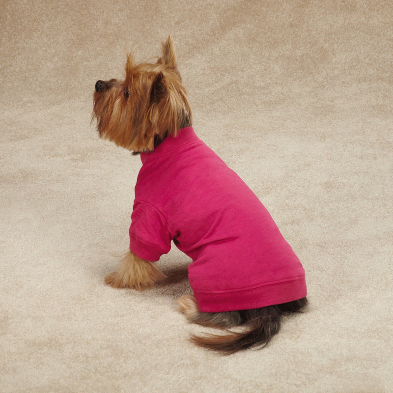 Zack & Zoey Basic Tee Shirt for Dogs, 10" X-Small, Pink - PawsPlanet Australia