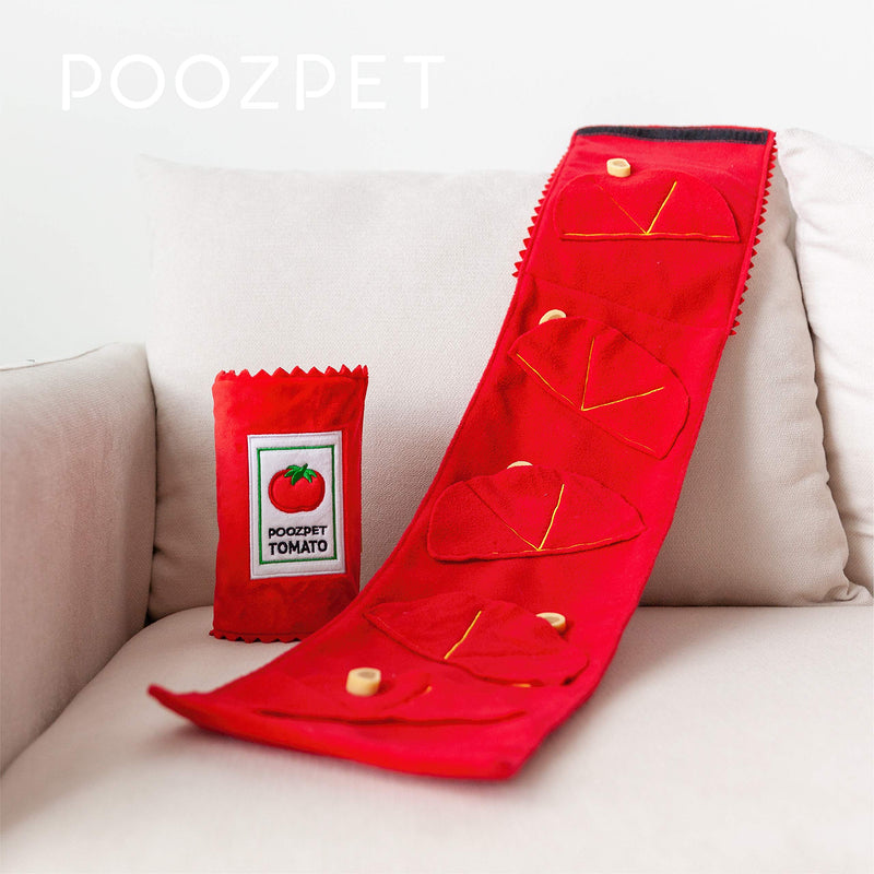 POOZPET Tomato Ketchup Interactive Treat Puzzle, Sniffing Game Toy; Treats Dispensing for dogs and cats; Food Habits Training - PawsPlanet Australia