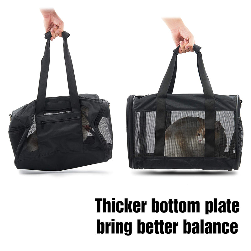 [Australia] - ScratchMe Pet Travel Carrier Soft Sided Portable Bag for Cats, Small Dogs, Kittens or Puppies, Collapsible, Durable, Airline Approved, Travel Friendly, Carry Your Pet with You Safely and Comfortably Medium 