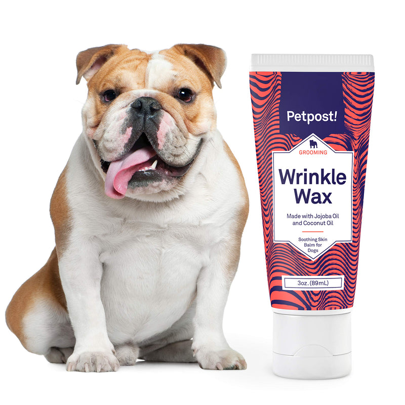 Petpost | Bulldog Wrinkle Wax for Dogs - Cleans & Protects Pug Wrinkles and Folds - Avocado, Jojoba, and Coconut Oil Balm (89 mL) 89 ml (Pack of 1) - PawsPlanet Australia