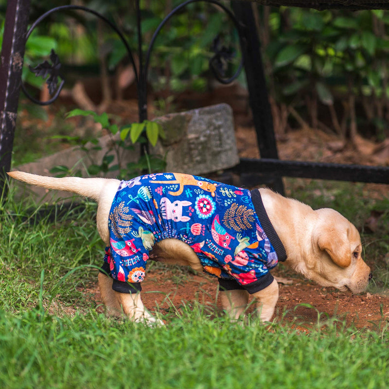 CuteBone Soft Puppy Pajamas Cute Dog Pjs Jumpsuit Pet Clothes Apparel X-Small Forest family - PawsPlanet Australia