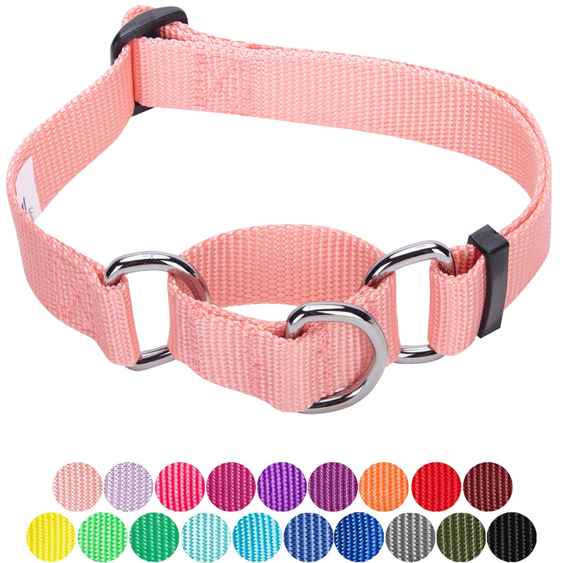 Blueberry Pet Essentials 21 Colors Safety Training Martingale Dog Collars, Personalized Martingale Dog Collars Small Baby Pink - PawsPlanet Australia