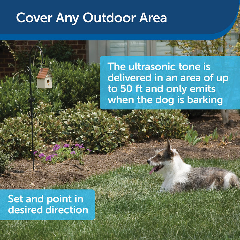 PetSafe Outdoor Bark Control, 15 m Range, Automatic, Anti-Bark, Ultrasonic Stimulation - PawsPlanet Australia