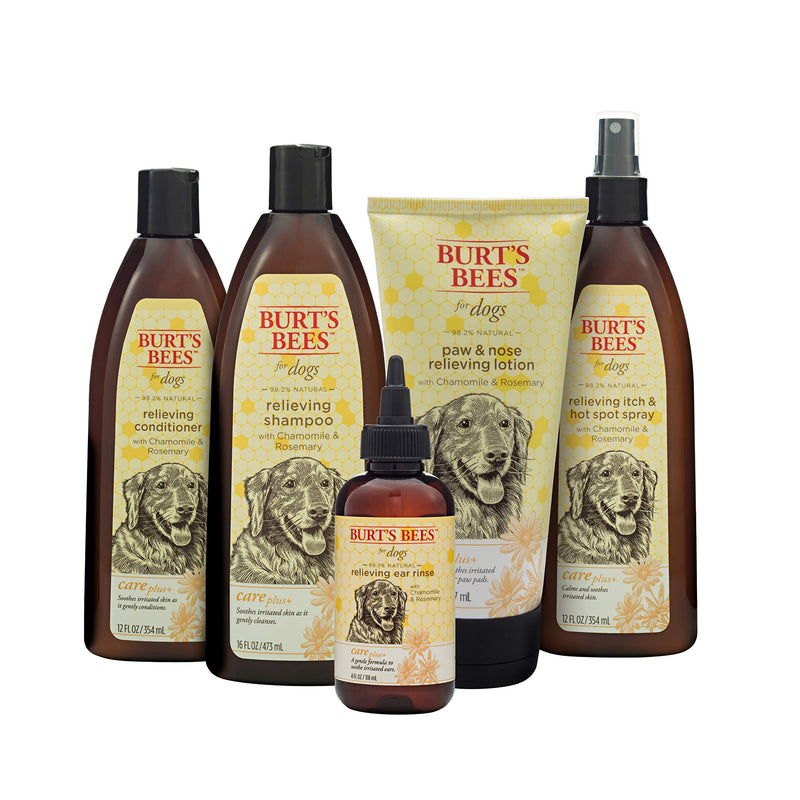 Burt's Bees for Dogs Care Plus Natural Nourishing Shampoo Relieving Ear Rinse Chamomile & Rosemary - PawsPlanet Australia