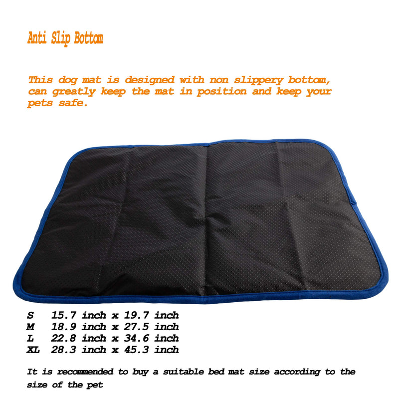 Self Heating Cat Pad Pet Mat Dog Beds, Warming Pad Cozy Thermal Cat Mat,Soft Crate Mat with Anti-Slip (Small(15.7x19.7 ), Coffee) Small(15.7x19.7 ") - PawsPlanet Australia