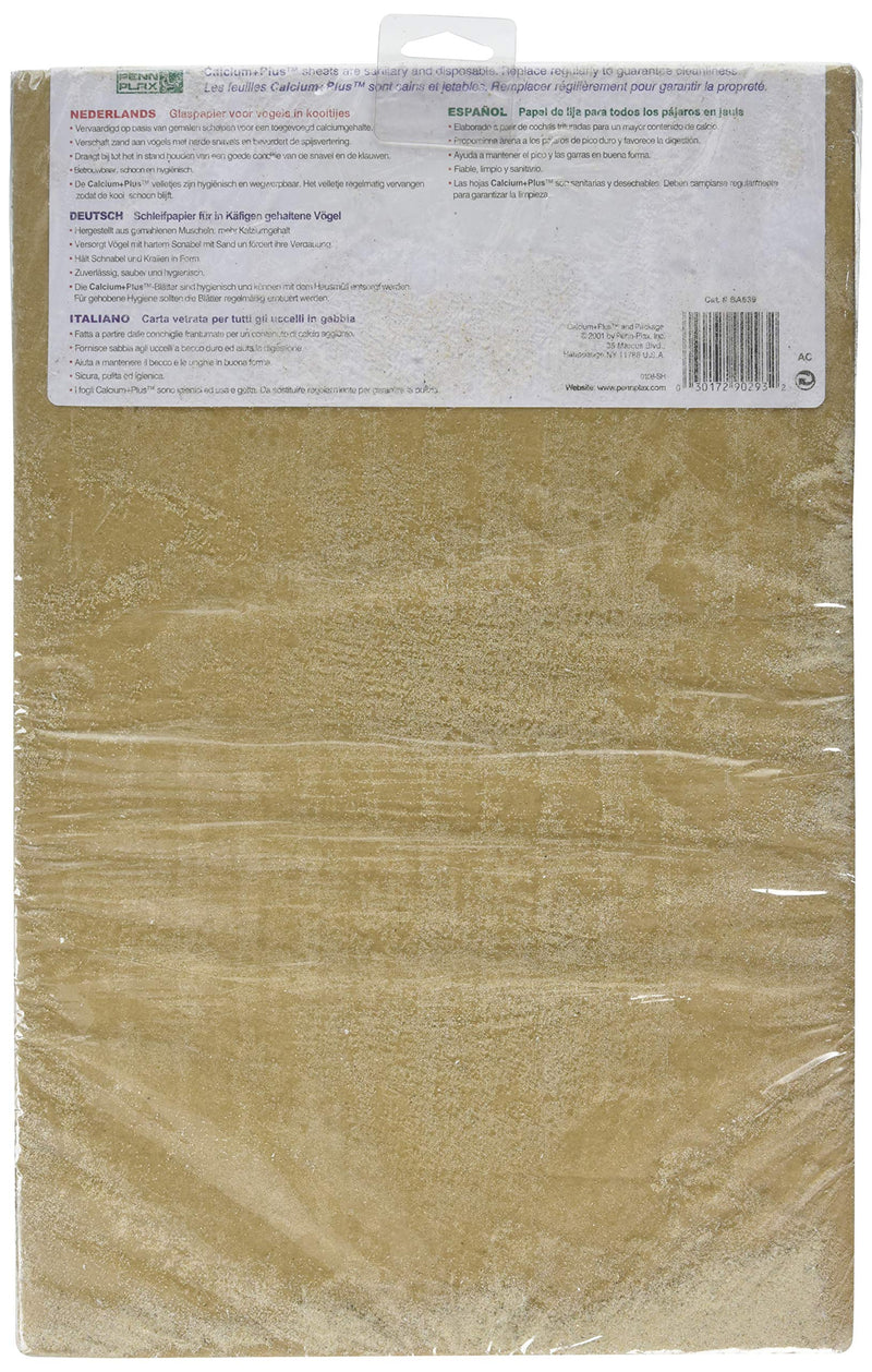 Penn-Plax BA639 Gravel Paper, 11" x 17" | Great for Hard-Billed Birds | Clean, Easy and Safe for Birds | Aids in Digestion - PawsPlanet Australia