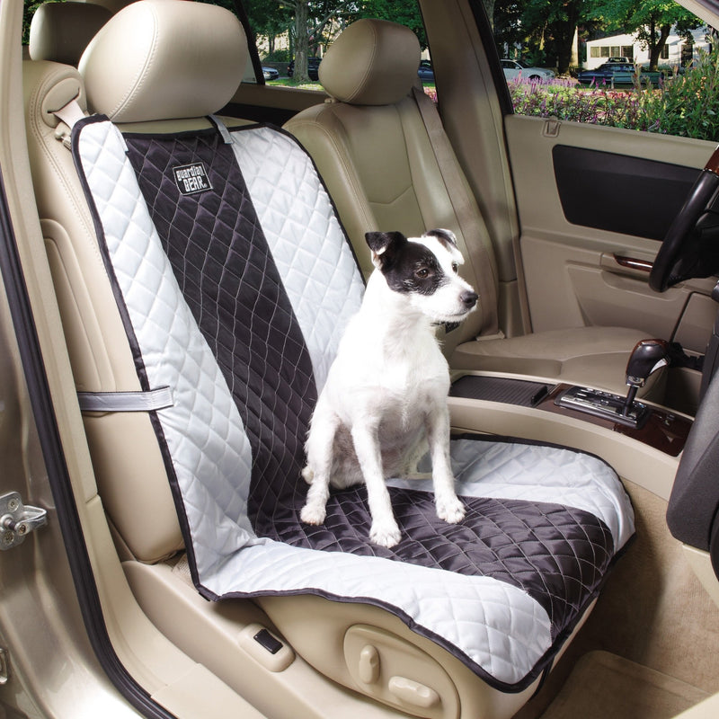 [Australia] - Guardian Gear Fairfield Single Car Seat Covers — Classic Quilted Car Seat Covers for Dogs - 42", Black 