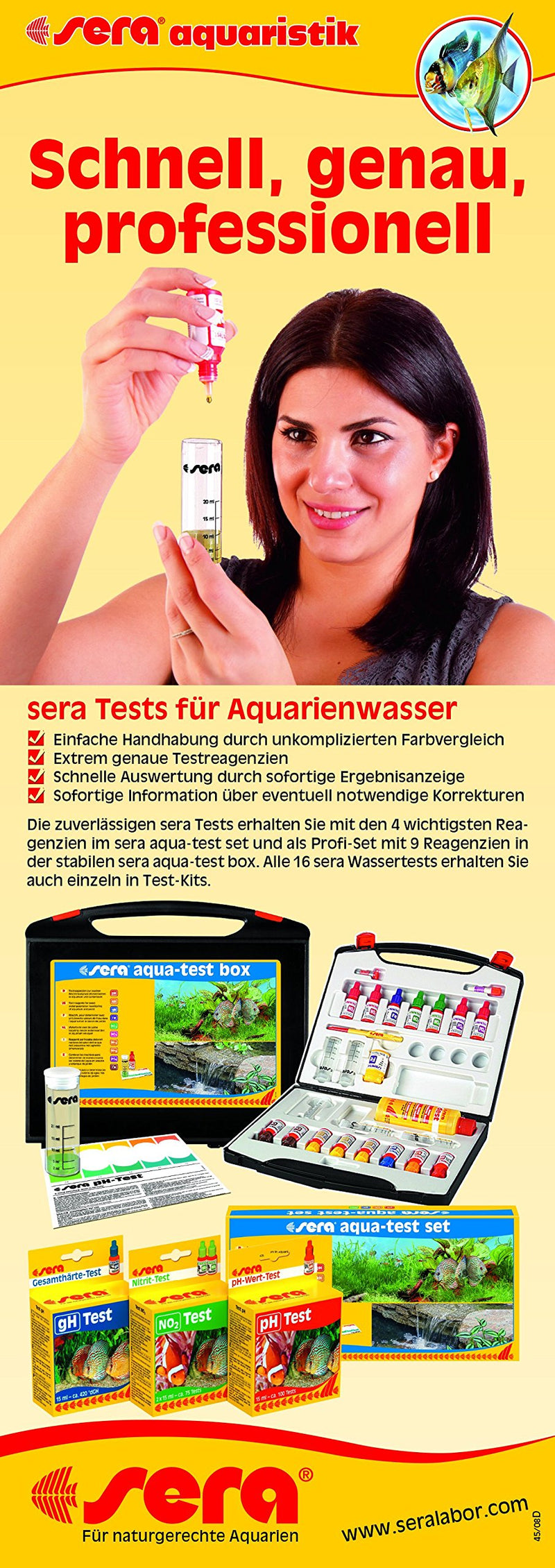 [Australia] - Sera Aqua-Test Set Aquarium Test Kits 